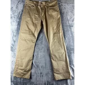 Wrangler Straight Fit Khaki Pants 36x32 Cotton Twill Classic Style